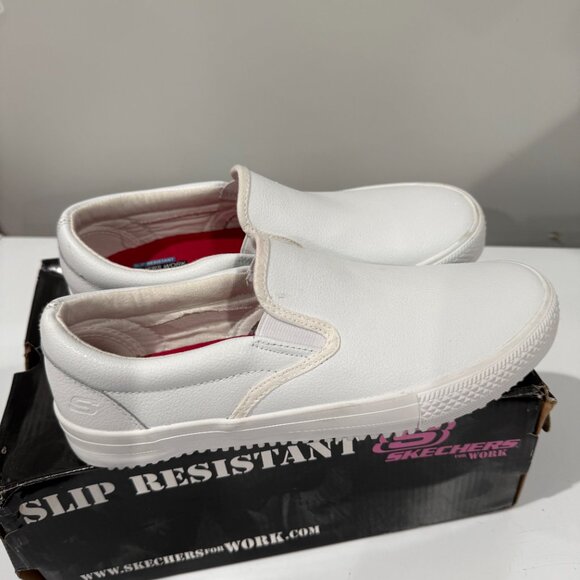 Skecher / Brogna Work Slip-On / White / Size 9.5 - Picture 4 of 7
